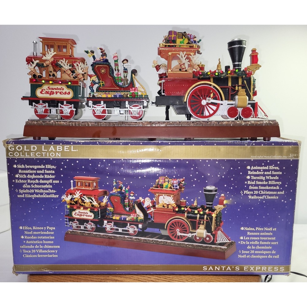Mr. Christmas Santa's Express Gold Label Collection Animated Musical Train Boxed
